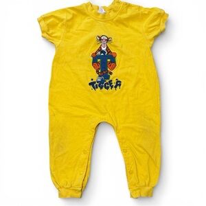 Vintage Tigger from Disney Pooh romper yellow toddler baby 24m
